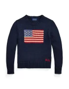 Polo Ralph Lauren Детски памучен пуловер в тъмносиньо 323668285001