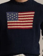 Polo Ralph Lauren Детски памучен пуловер в тъмносиньо 323668285001