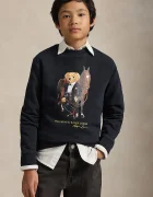Polo Ralph Lauren Детски памучен суичър в черно с принт 323A10261002