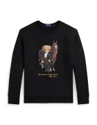 Polo Ralph Lauren Детски памучен суичър в черно с принт 323A10261002