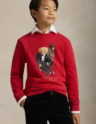 Polo Ralph Lauren Детски памучен суичър в червено с принт 323A10261001