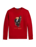 Polo Ralph Lauren Детски памучен суичър в червено с принт 323A10261001