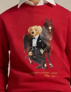 Polo Ralph Lauren Детски памучен суичър в червено с принт 323A10261001