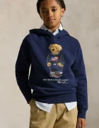 Polo Ralph Lauren Детски суичър в тъмносиньо с качулка с принт 323A10529001