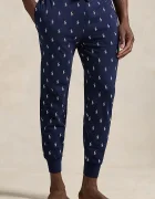 Polo Ralph Lauren Долнище на пижама мъжко в тъмносиньо с десен 714844764001