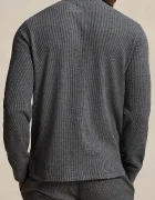 Polo Ralph Lauren горнище на пижама с дълги ръкави мъжко с памук сиво 714950609