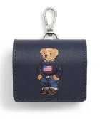Polo Ralph Lauren калъф за слушалки мъжки от кожа тъмносин 405P18022