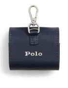 Polo Ralph Lauren калъф за слушалки мъжки от кожа тъмносин 405P18022