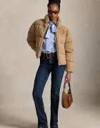 Polo Ralph Lauren капитонирано яке дамско с вълна кафяво 211A10457