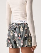 Polo Ralph Lauren късо долнище на пижама дамско от памук зелено 4P0119