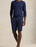 Polo Ralph Lauren Късо долнище на пижама мъжко в тъмносиньо с десен 714844765001