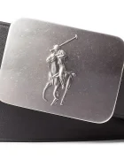 Polo Ralph Lauren колан мъжки от кожа черен 405761965