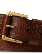 Polo Ralph Lauren колан мъжки от кожа кафяв 405898669