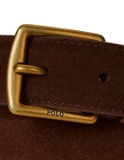 Polo Ralph Lauren колан мъжки от велур кафяв 405978787