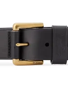 Polo Ralph Lauren Кожен колан мъжки в черно 405820098002