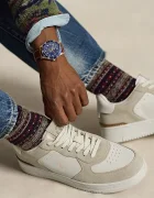 Polo Ralph Lauren Masters Crt маратонки мъжки от кожа бежови 809945251002