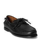 Polo Ralph Lauren мокасини мъжки от кожа Merton Boat черни с равна подметка 803P07643001