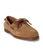 Polo Ralph Lauren мокасини мъжки от велур Merton Boat кафяви 803P07645001