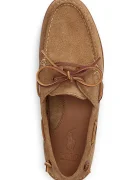 Polo Ralph Lauren мокасини мъжки от велур Merton Boat кафяви 803P07645001