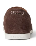 Polo Ralph Lauren мокасини мъжки от велур Merton Vnetn кафяви 803P09766001