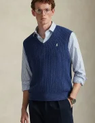 Polo Ralph Lauren Памучен елек мъжки в тъмносиньо 710B13895