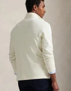 Polo Ralph Lauren Памучен пуловер 40/1 DBL KNIT JACQ мъжки в бежово с поло 710P07411004