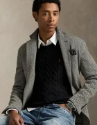 Polo Ralph Lauren Памучен пуловер мъжки в черно от топла материя 710775885012