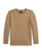 Polo Ralph Lauren Памучен пуловер в кафяво 322702674082