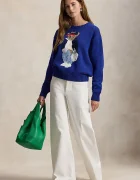 Polo Ralph Lauren Памучен пуловер в тъмносиньо 211A96238