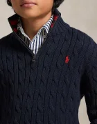 Polo Ralph Lauren Памучен пуловер в тъмносиньо 323868894017
