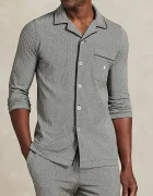 Polo Ralph Lauren Памучна пижама в сиво с десен 714954321