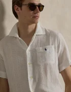 Polo Ralph Lauren Памучна риза в сиво със свободна кройка 710B14259
