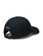 Polo Ralph Lauren Памучна шапка с козирка в черно с изчистен дизайн 710903105