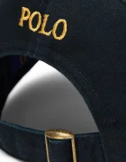 Polo Ralph Lauren Памучна шапка с козирка в черно с изчистен дизайн 710903105