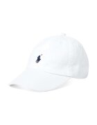 Polo Ralph Lauren Памучна шапка в бяло с апликация