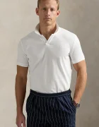 Polo Ralph Lauren Памучна тениска с яка в тъмносиньо с изчистен дизайн 710968951