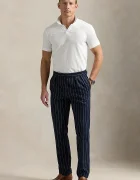 Polo Ralph Lauren Памучна тениска с яка в тъмносиньо с изчистен дизайн 710968951