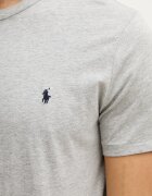 Polo Ralph Lauren Памучна тениска в сиво с изчистен дизайн 714844756