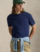 Polo Ralph Lauren Памучна тениска в тъмносиньо с изчистен дизайн 710977904