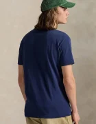 Polo Ralph Lauren Памучна тениска в тъмносиньо с изчистен дизайн 710977904