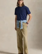 Polo Ralph Lauren Памучна тениска в тъмносиньо с изчистен дизайн 710977904