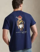 Polo Ralph Lauren Памучна тениска в тъмносиньо с принт 710B16610