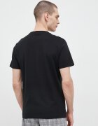Polo Ralph Lauren Памучно горнище на пижама с къси ръкави в черно с принт 714899613