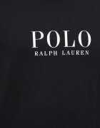 Polo Ralph Lauren Памучно горнище на пижама с къси ръкави в черно с принт 714899613