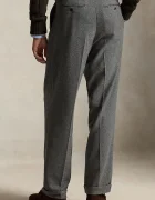 Polo Ralph Lauren панталон мъжки с вълна сив с висока талия 710B26075