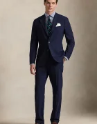 Polo Ralph Lauren Панталон с вълна в тъмносиньо с кройка по тялото 715A12225