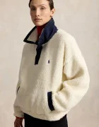 Polo Ralph Lauren поларен суичър дамски бежов 211B17802