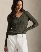 Polo Ralph Lauren пуловер дамски от памук зелен 211971870