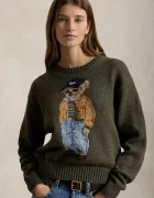 Polo Ralph Lauren пуловер дамски от памук зелен 211B17762
