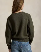 Polo Ralph Lauren пуловер дамски от памук зелен 211B17762